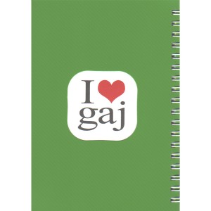 دفترچه یادداشت 60 برگ طرح I love Gaj
