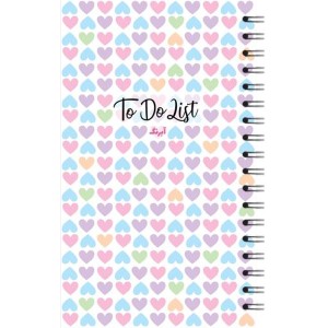 TO DO LIST(لیست انجام کار) آبرنگ قلبی سایز پالتویی