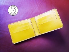 کیف پول حکاکی شده  با دست طرح شیر