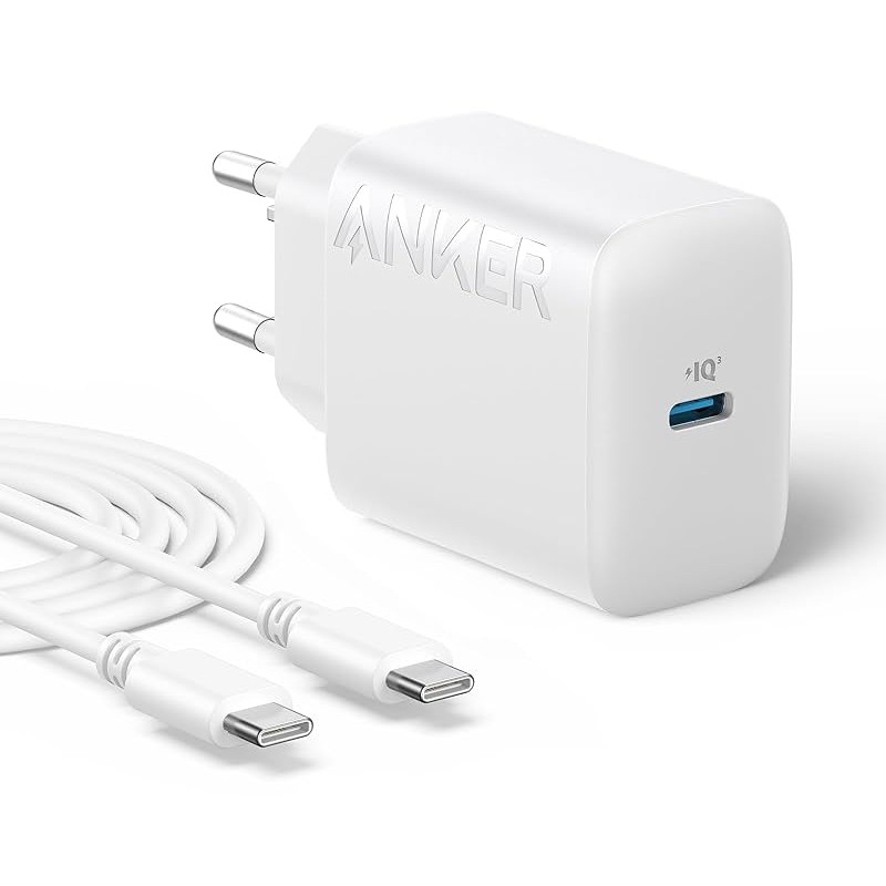 شارژر دیواری 20 وات انکر مدل Select Charger A2347 + کابل