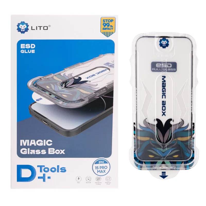 گلس گوشی لیتو مدل LITO D+  Magic  Box به همراه کیت نصب آسان مناسب  اپل iPhone 13 Pro Max