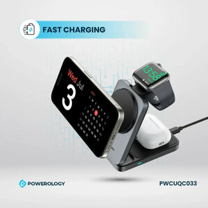 شارژر بی سیم پاورولوژی مدل PWCUQC033