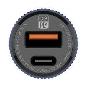 شارژر فندکی 36 وات الدینیو مدل C510 به همراه کابل USB-C