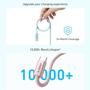 کابل تبدیل USB-C به USB-C انکر مدل Zolo A8060 طول 1متر