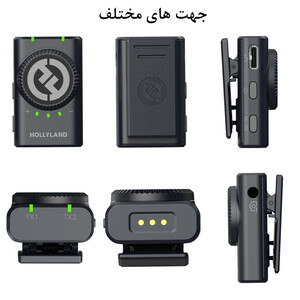میکروفن بی سیم هالی لند مدل Lark M2 مجموعه 2 عددی پک کمبو