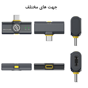 میکروفن بی سیم هالی لند مدل Lark M2 مجموعه 2 عددی پک کمبو