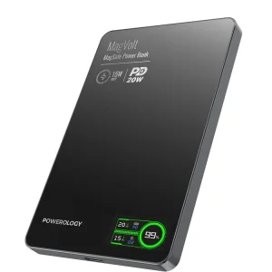 پاور بانک بی‌سیم 20 وات  Mag volt ظرفیت 10000 powerology