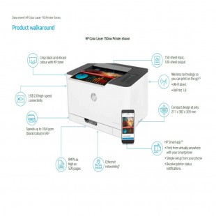 پرینتر لیزری رنگی اچ پی مدل Color Laser 150nw