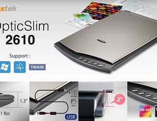 Opticslim 2610 Plus Flatbed Scanner