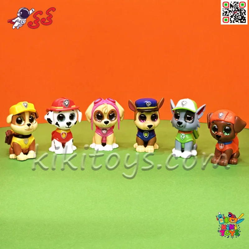 ست ۶ عددی فیگور سگ‌های نگهبان Paw Patrol چشم براق