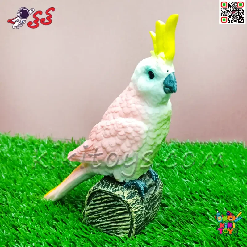 فیگور حیوانات ماکت طوطی کاکادو اسباب بازی Cockatoo fiqure مدل 1451