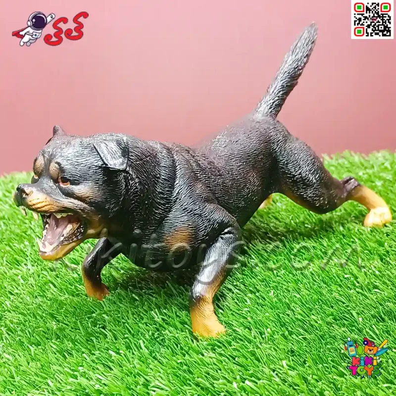 فیگور حیوانات ماکت سگ رتوایلر جنگجو Rottweiler Dogs مدل 702