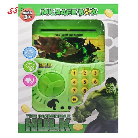 اسباب بازی قلک رمزدار طرح هالک MY SAFE BOX Hulk