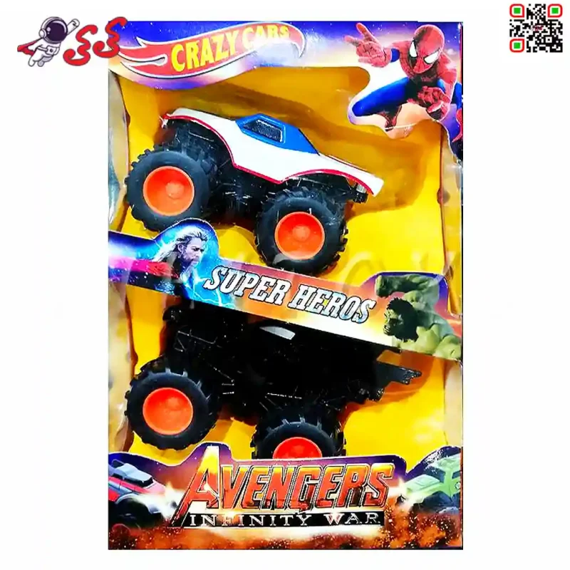 ماشین فلزی بتمن و کاپیتان امریکا ابرقهرمانان اونجرز CRAZY CARS 0211