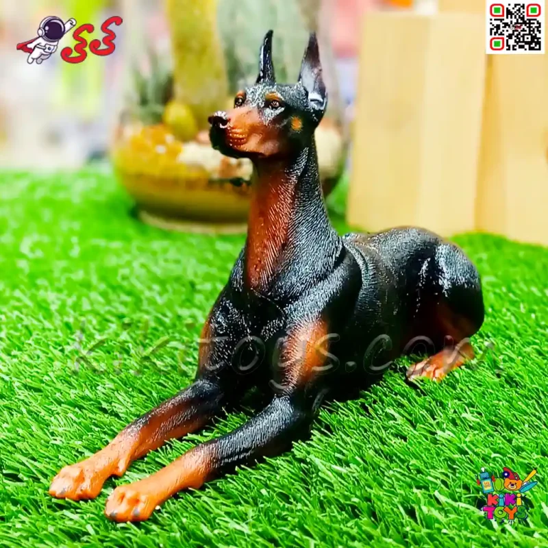 فیگور حیوانات ماکت سگ دوبرمن اسباب بازی 1479 Doberman fiqure
