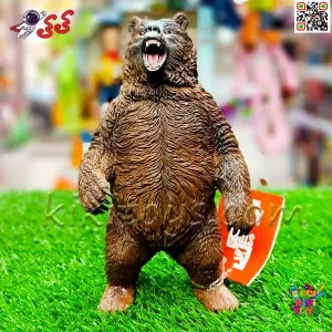 فیگور حیوانات خرس گریزلی قهوه‌ای اورجینال از برند Earth Story مدل X4055
