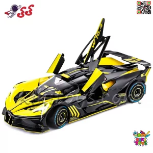 Bugatti Bolide فلزی با نور و صدای واقعی و قابلیت درب‌های بازشو