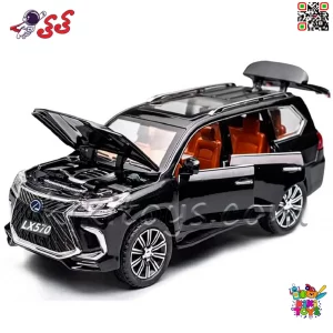 مدل کلکسیونی فلزی Lexus LX570 با رنگ مشکی جذاب و ساخت دقیق