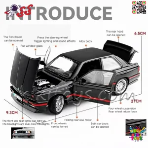 اندازه و نمای داخلی ماکت بی‌ام‌و M3 E30