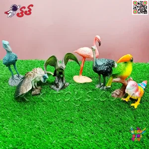 پرندگان اسباب بازی ست فیگور حیوانات 7 عددی BIRDS ANIMALS مدل Q81015
