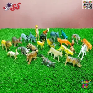 حیوانات اسباب بازی فیگور باغ‌وحش افریقا ست 24 عددی ANIMAL WORLD مدل C242