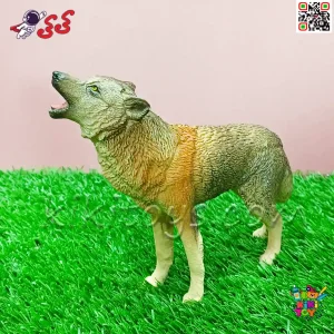 فیگور حیوانات ماکت گرگ خاکستری اسباب بازی Wolf fiqure مدل 1053