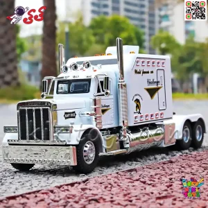 ماکت کامیون و کشنده تریلی فلزی هاوی تراک Heavy Truck مقیاس 1:24