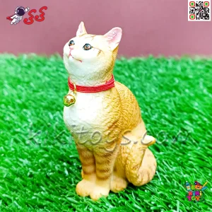 فیگور حیوانات ماکت گربه نارنجی اسباب بازی Cat fiqure مدل 3714