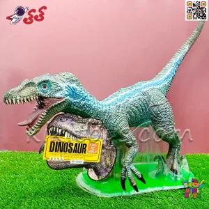 دایناسور اسباب بازی ولاسیرپتور آبی گوشتی با صدای واقعی مدل 004Q2