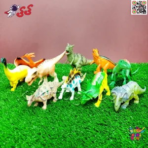 فیگور دایناسور اسباب بازی پارک ژوراسیک ست 10 عددی باغ وحش Dinosaur World مدل 6098