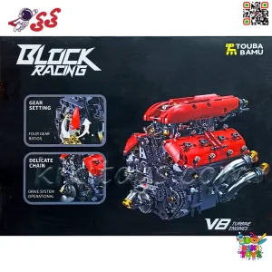 قیمت و خرید لگو موتور ماشین V8 توربو مسابقه‌ای با موتور الکتریکی سری تکنیک