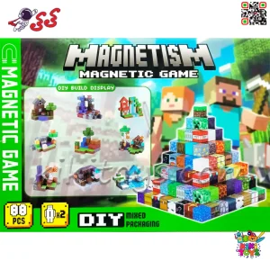 جعبه لگو مگنتی ماینکرافت Magnetic Game مدل 3222 خانه‌سازی مغناطیسی