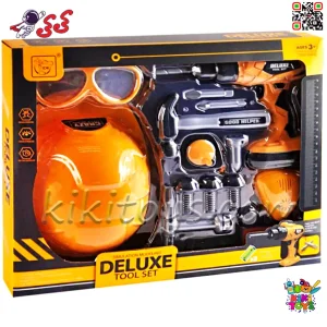 ست ابزار مهندسی کودک Deluxe Tool Set کد 3299 | دریل برقی اسباب بازی با کلاه و عینک ایمنی