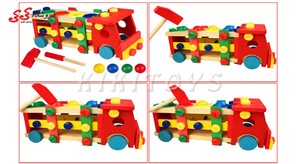 اسباب بازی بازی فکری ساز و باز کامیون  چوبی