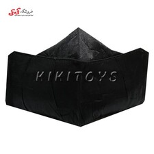 ماسک صورت سه بعدی پارچه ای سه لایه مشکی طرح دار