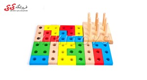 پازل مونته سوری کودکان چوبی Montessori Puzzle