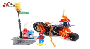 لگو اسپایدرمن و گوست رایدر دکول SY 841 Spiderman Ghost Rider