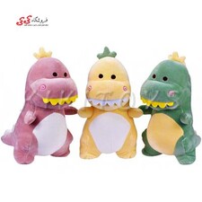 عروسک پولیشی دایناسور بامزه سایز متوسط plush toys