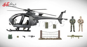 اسباب بازی ماکت هلیکوپتر کمبات و سرباز ام  اند سی  | کی کی تویز