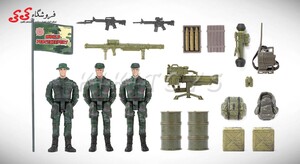 اکشن فیگور سرباز با تجهیزات نظامی برند ام اند سی -WORLD PEACEKEEPERS