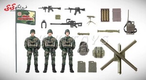 خرید اکشن فیگور سرباز با تجهیزات نظامی برند ام اند سی -WORLD PEACEKEEPERS
