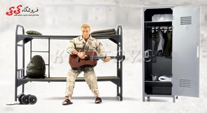 خرید انلاین اکشن فیگور سرباز با گیتار و  تجهیزات نظامی برند ام اند سی