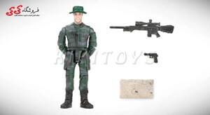 خرید اکشن فیگور سرباز کوچک با تجهیزات نظامی برند ام اند سی | کی کی تویز