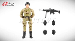 اکشن فیگور سرباز کوچک با تجهیزات نظامی برند ام اند سی | فروشگاه کی کی