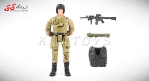 اکشن فیگور سرباز کوچک با تجهیزات نظامی برند ام اند سی |  فروشگاه کی کی