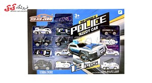 خرید اسباب بازی ست فلزی ماشین پلیس | فروشگاه کی کی تویز