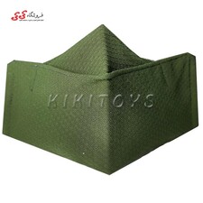ماسک صورت سه بعدی پارچه ای سه لایه سبز طرح دار