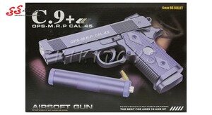 تفنگ کلت فلزی ساچمه ای پلاس Air soft gun C9
