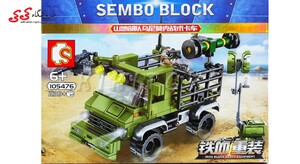 ساختنی لگو ماشین موشک انداز جنگی سمبو بلاک SEMBO BLOCK 105476