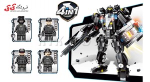 ساختنی لگو ربات نیروی ویژه ست 4 عددی SEMBO BLOCK Military Lego